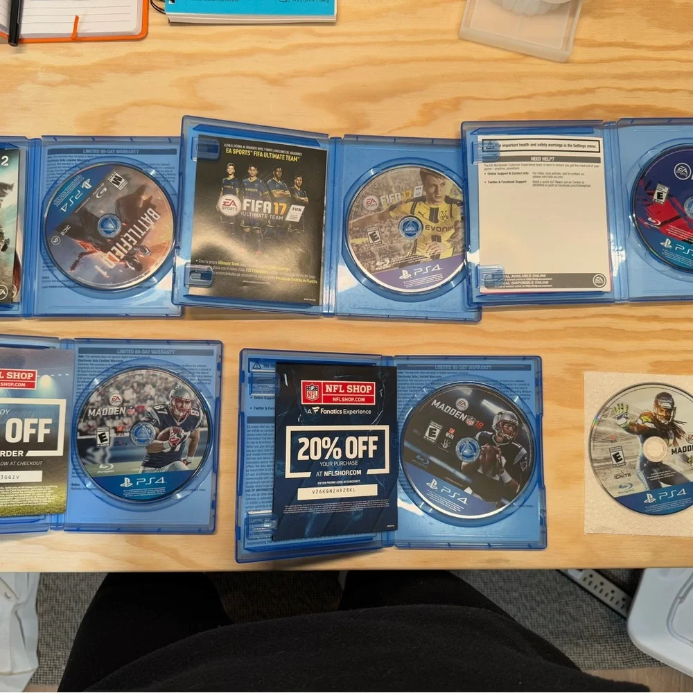 PS4 Sports Video Game Collection (6 discs) - Picture 3 of 3